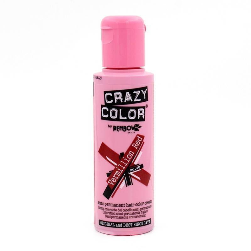 Crazy Color 40 Vermillion Rede 100 ml