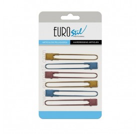 Eurostil 6 Pinza Metal Colores