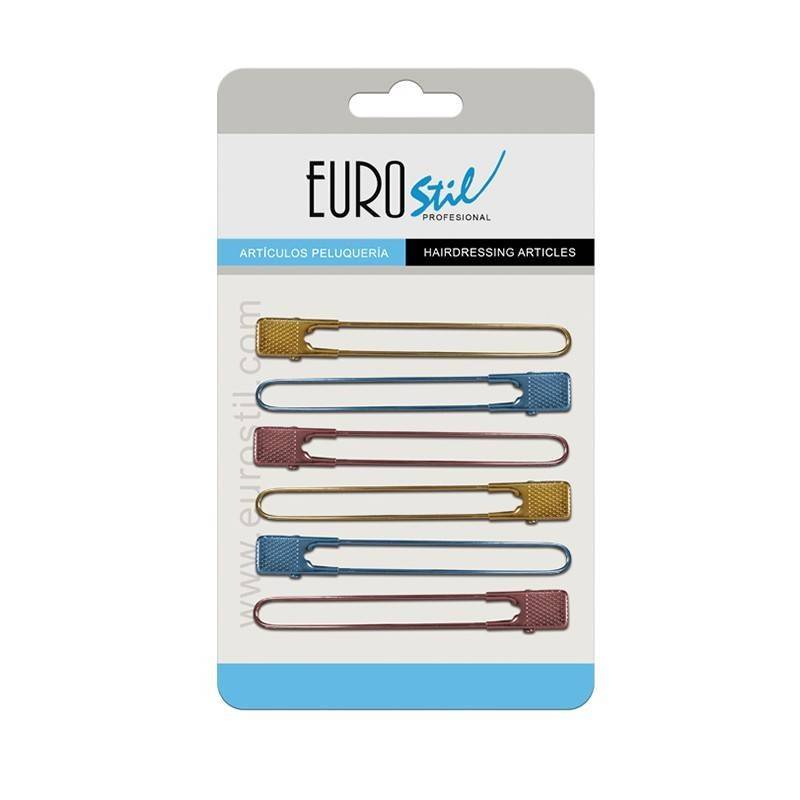 Eurostil 6 Pinza Metal Colorees