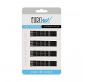 Eurostil Cartone 24 Clips Ondulatos Nero 70mm