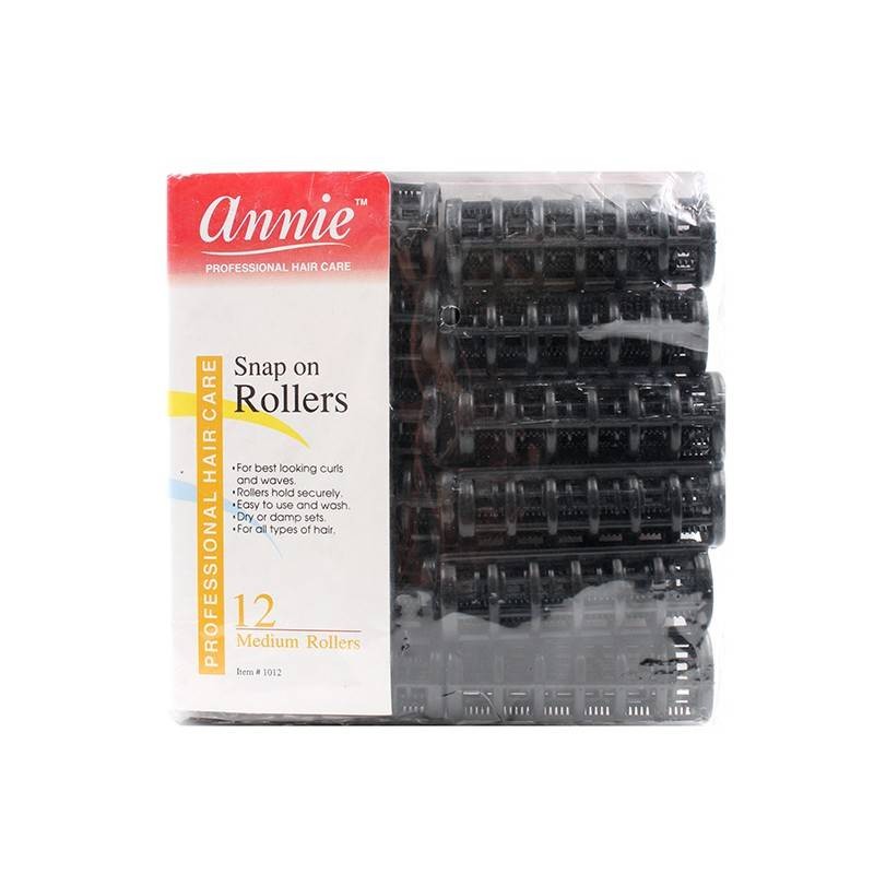 Annie Rollers Black (12und/med) 1012