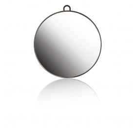 Espelho Xanitlia Pro Preto com Alças de Diâmetro. 29 cm.