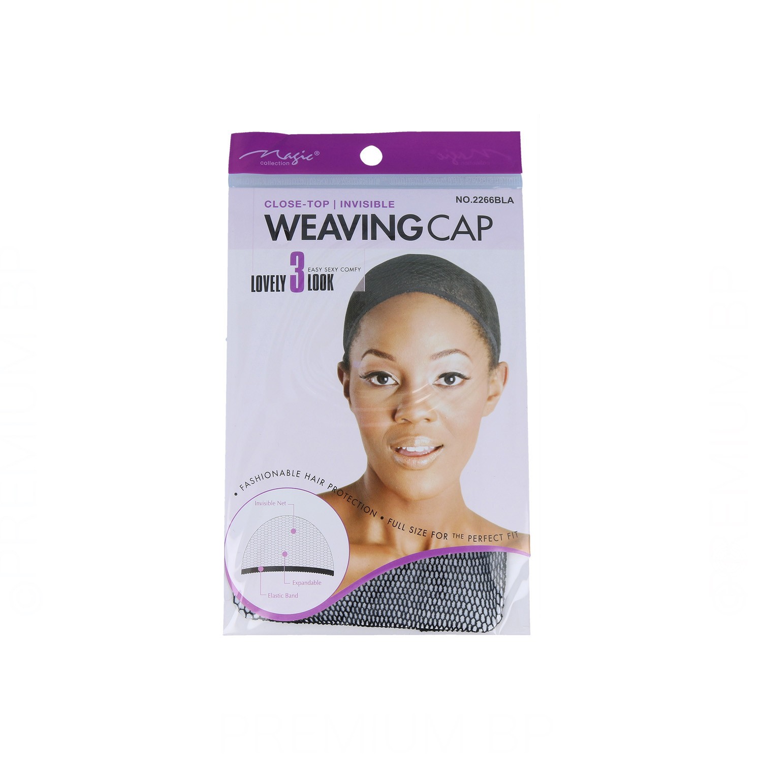 Magic Weaving Cap Invisible Women Black (2266Bla)
