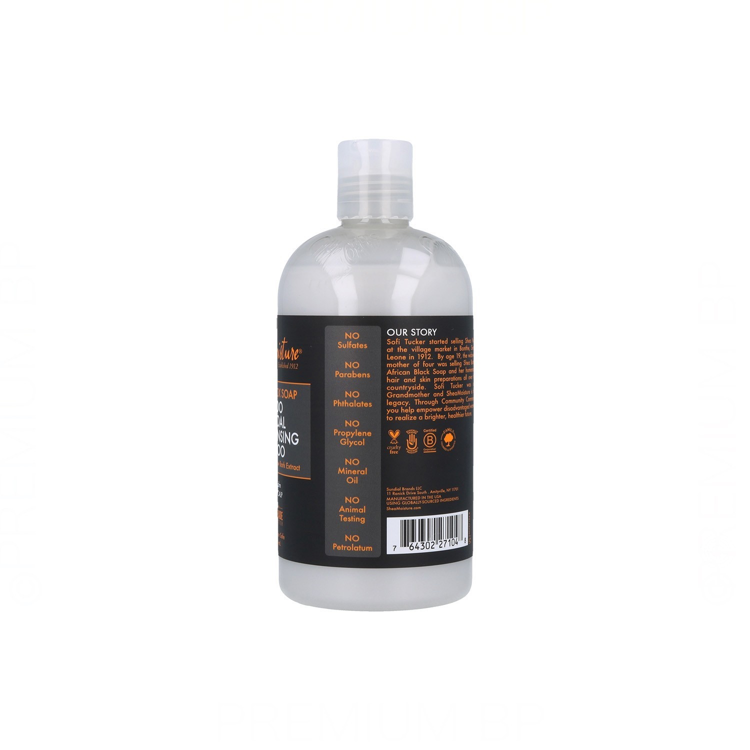 Shea Moisture African Black Soap Bamboo Charcoal Shampoo 384 ml/13Oz