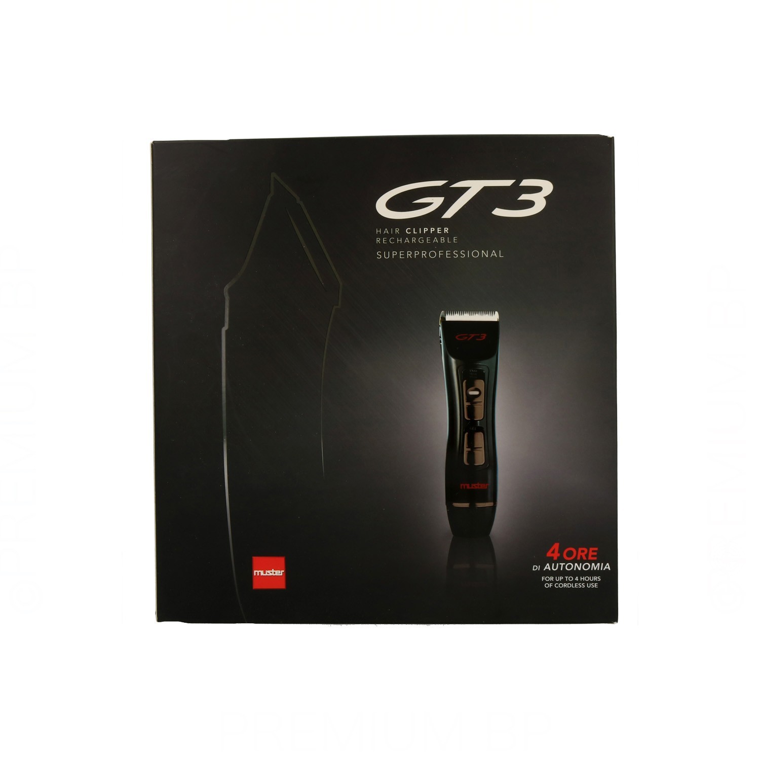 Muster GT3 Hair Clipper Black Rechargeable Machine (57013)