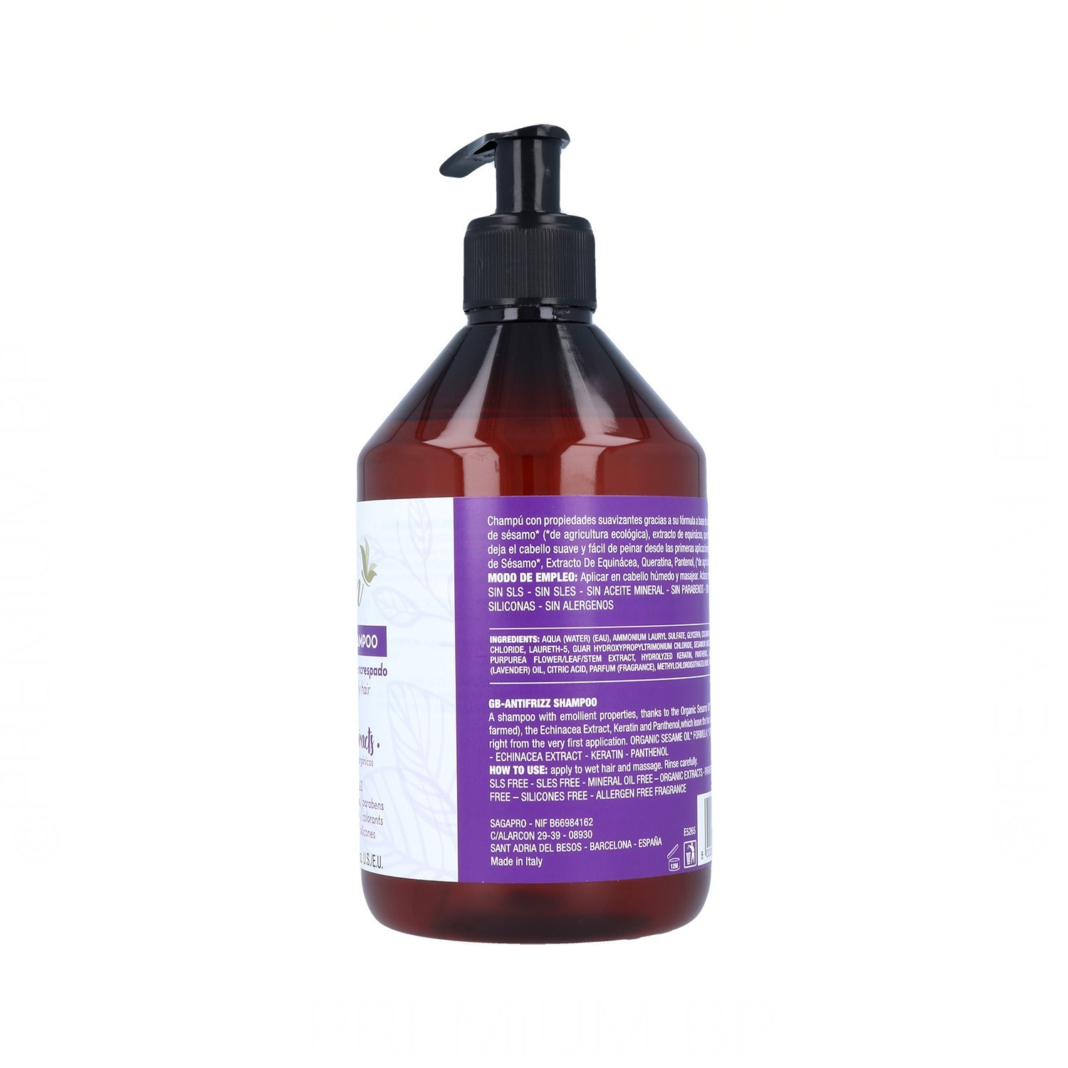Pure Green Antifrizz Shampooing 500 ml