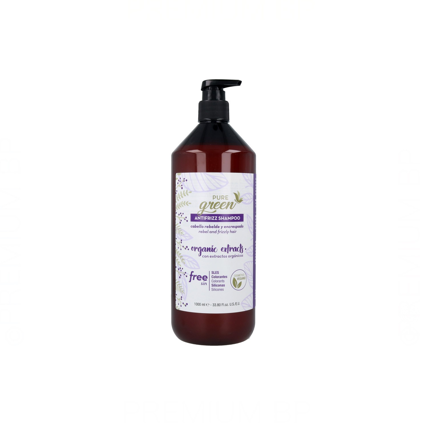 Pure Green Antifrizz Shampoo 1000 ml