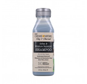 Creme Of Nature Clay Charcoal Moisture Replenish Xampú 355 ml