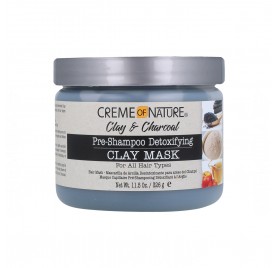Creme Of Nature Clay & Charcoal Pre-Shampoo Detox Mascherine 326G