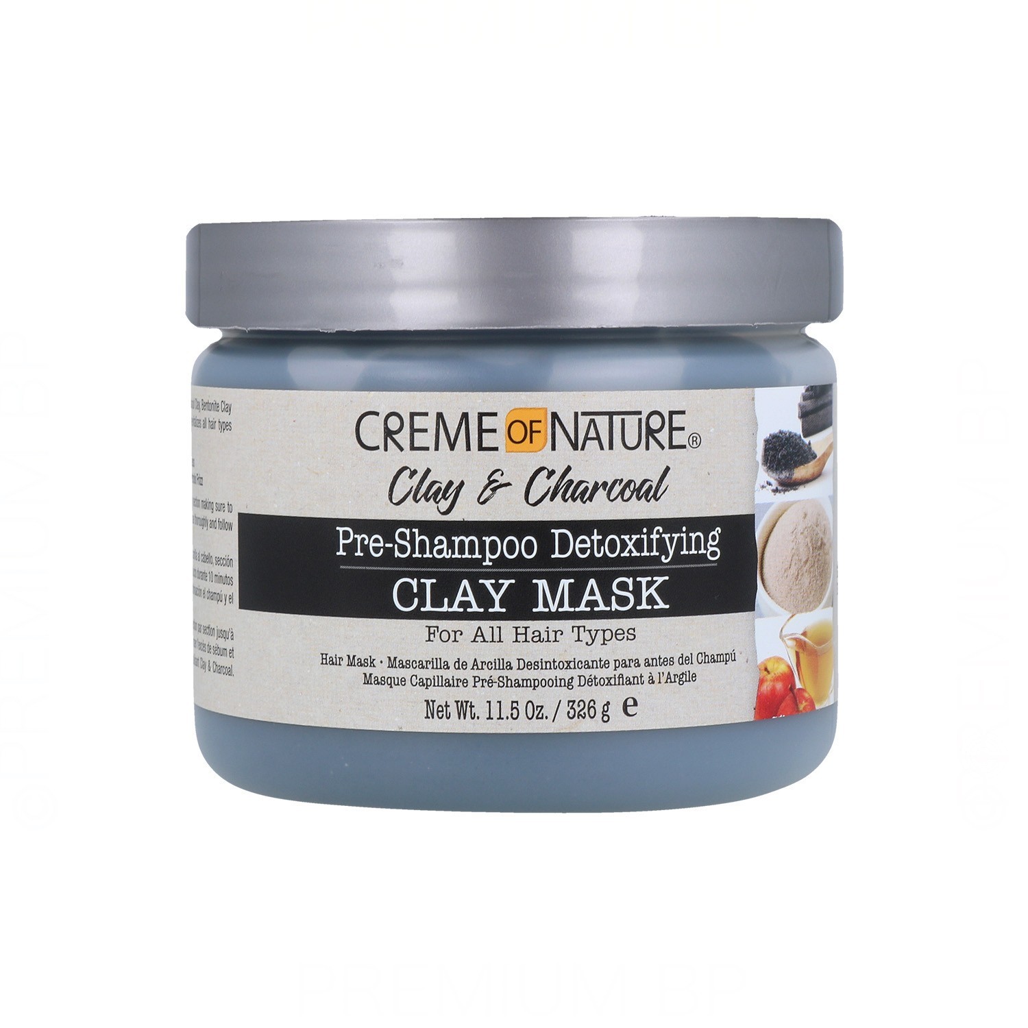 Creme Of Nature Clay & Charcoal Pre-Shampoo Detox Mask 326G