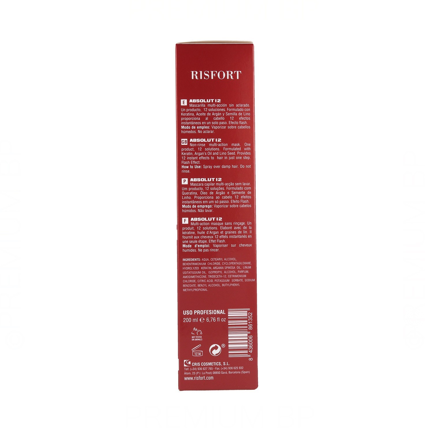 Risfort Absolut 12 Mascherine 200 ml (Sa)