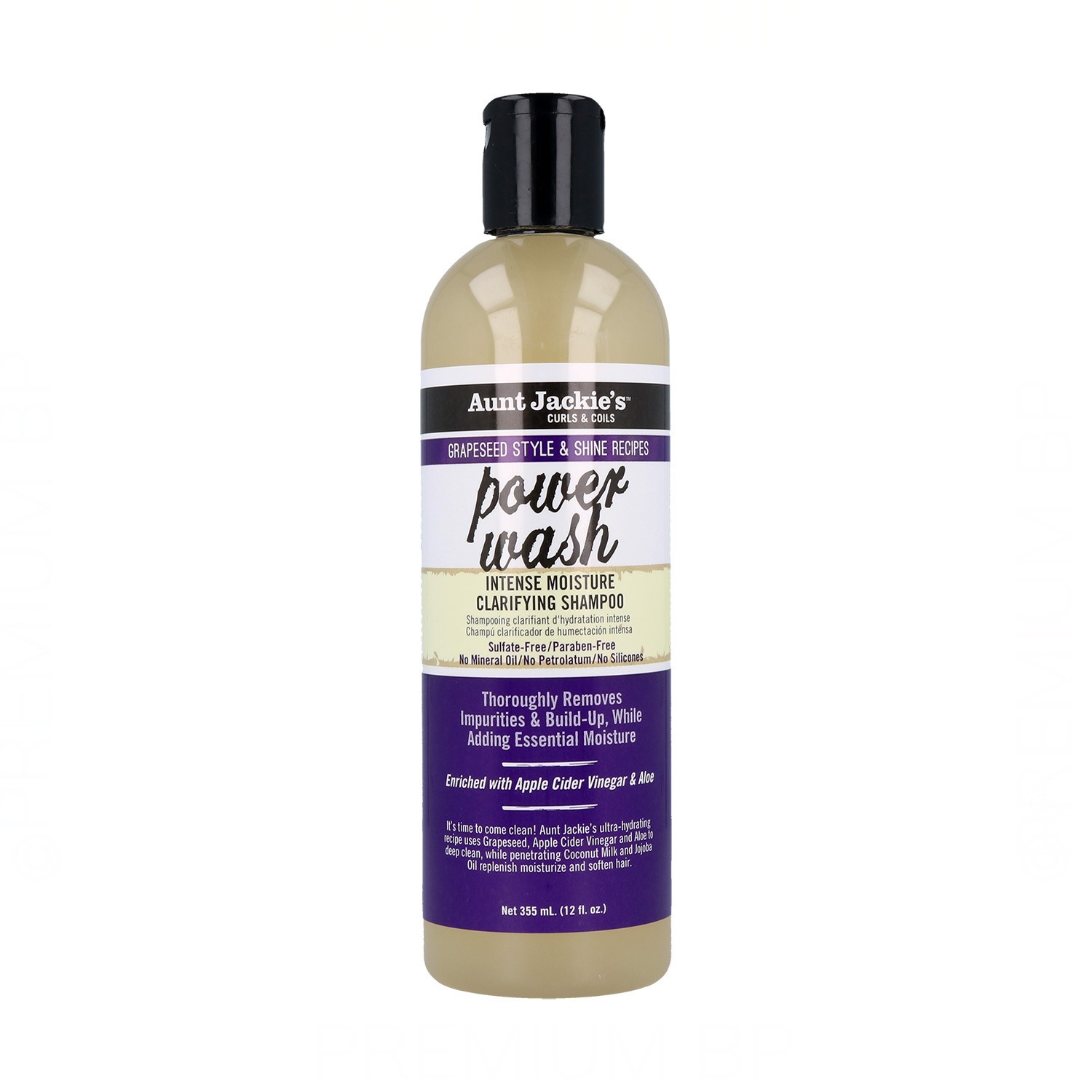 Aunt Jackie'S Curls Coils Grapeseed Power Wash Champú 355 ml