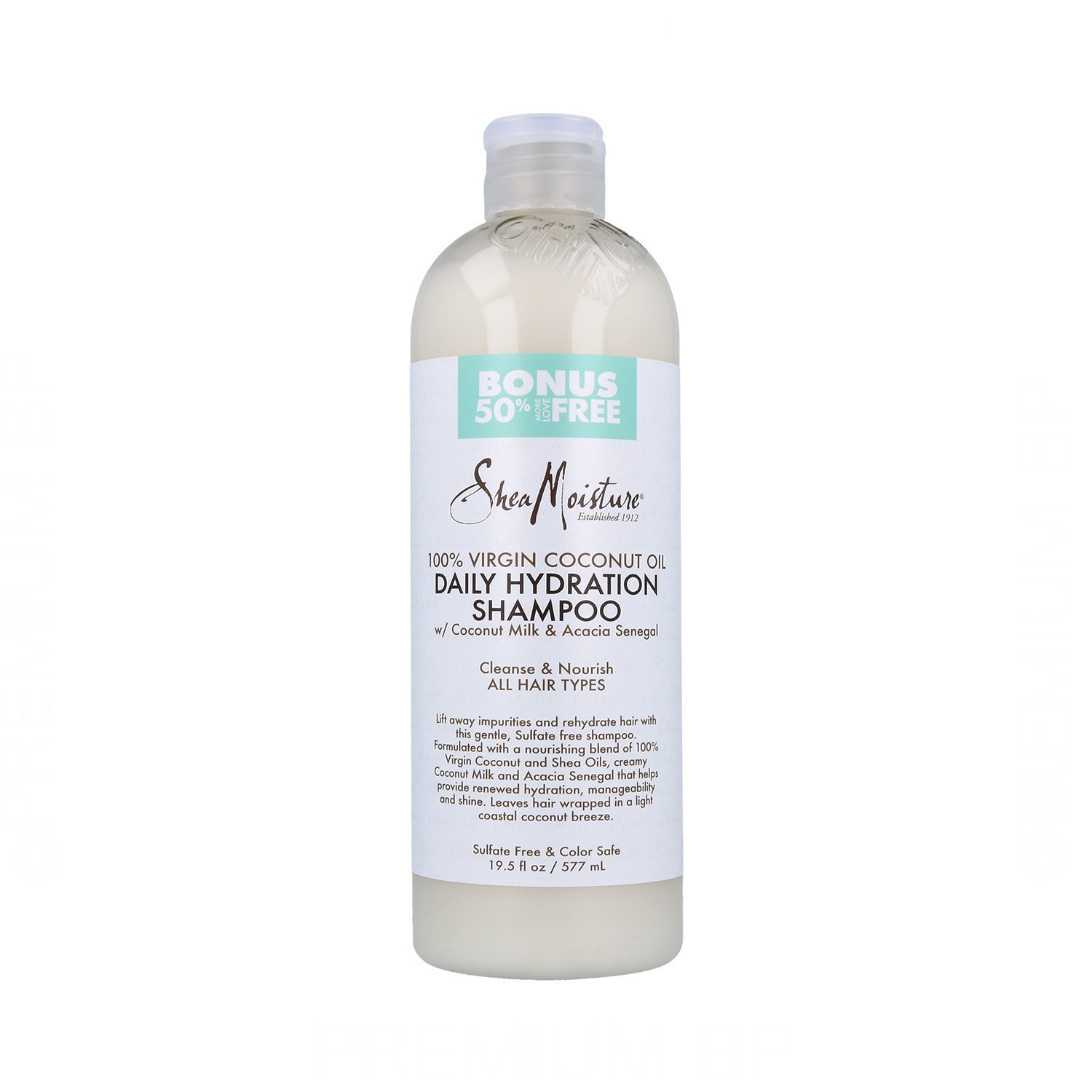 Shea Moisture Virgin Coconut Hydrate Shampooing 577 ml (Bonus-50%)
