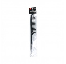 Beauty Town Hair Comb Professional Jumbo Tail Comb Black/Black (09411)