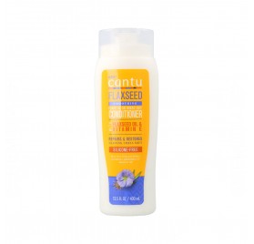 Cantu Flaxseed Smoothing Conditioner Leave-In Or Rinse-Out 13.5Oz/400 ml (With+without Clarifying)