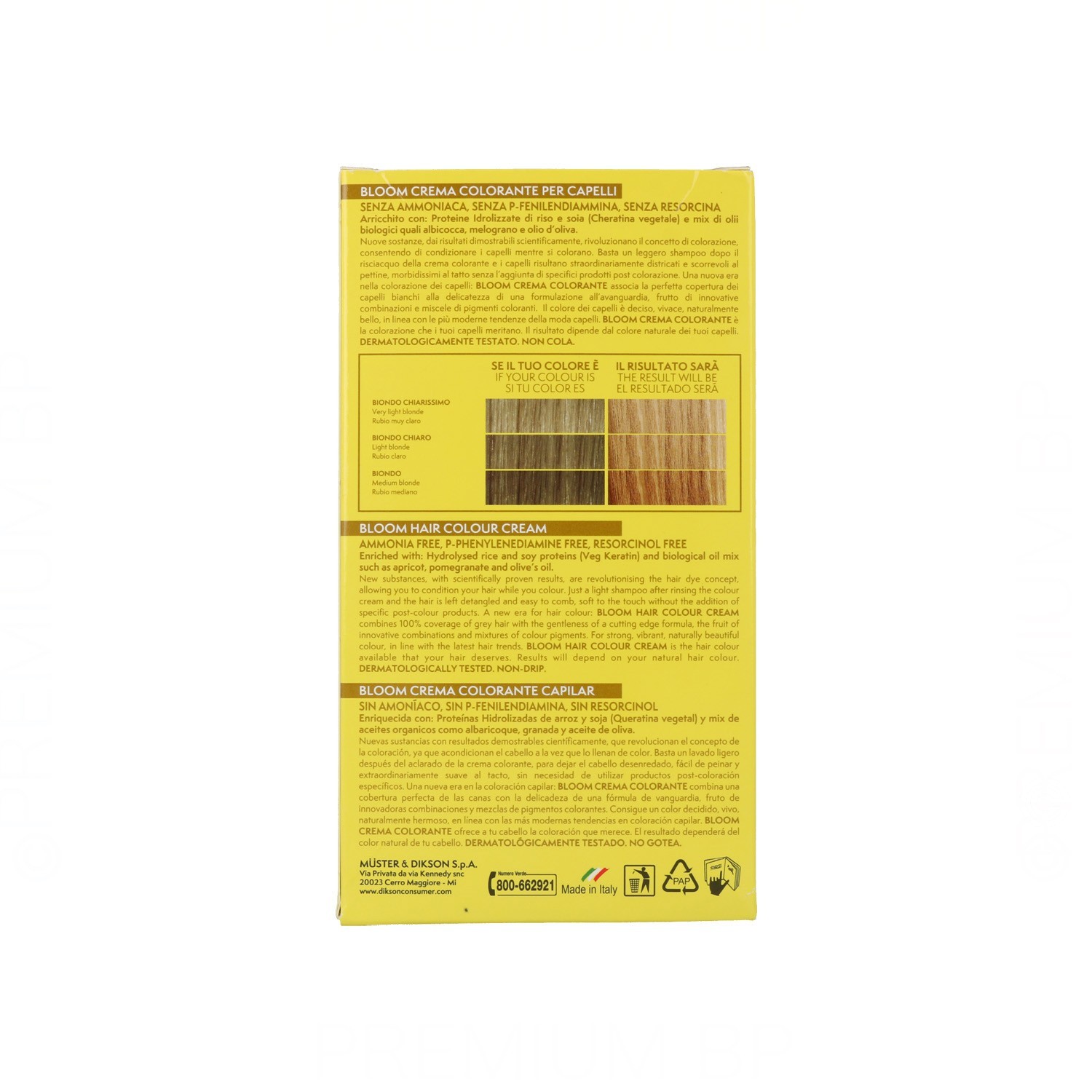Dikson Bloom Creme Farbe 10.00 – Extra Hellblond, Für Strahlendes Blond