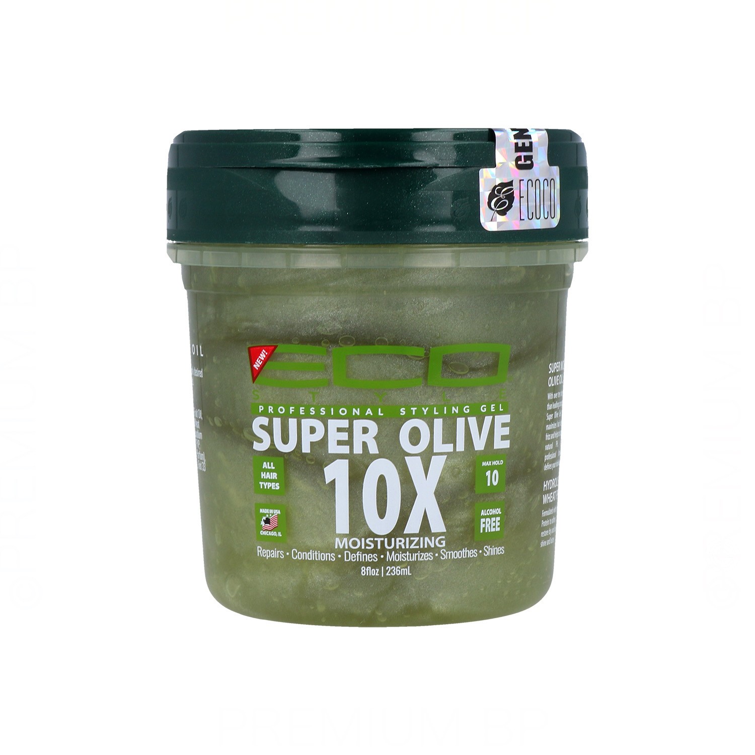 Gel Coiffant Eco Styler Super Huile d'Olive 10X 236 ml / 8Oz