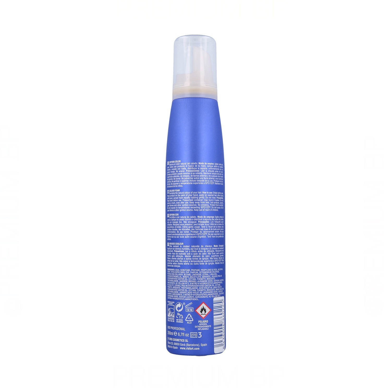 Risfort Mousse couleur Noir 200 ml