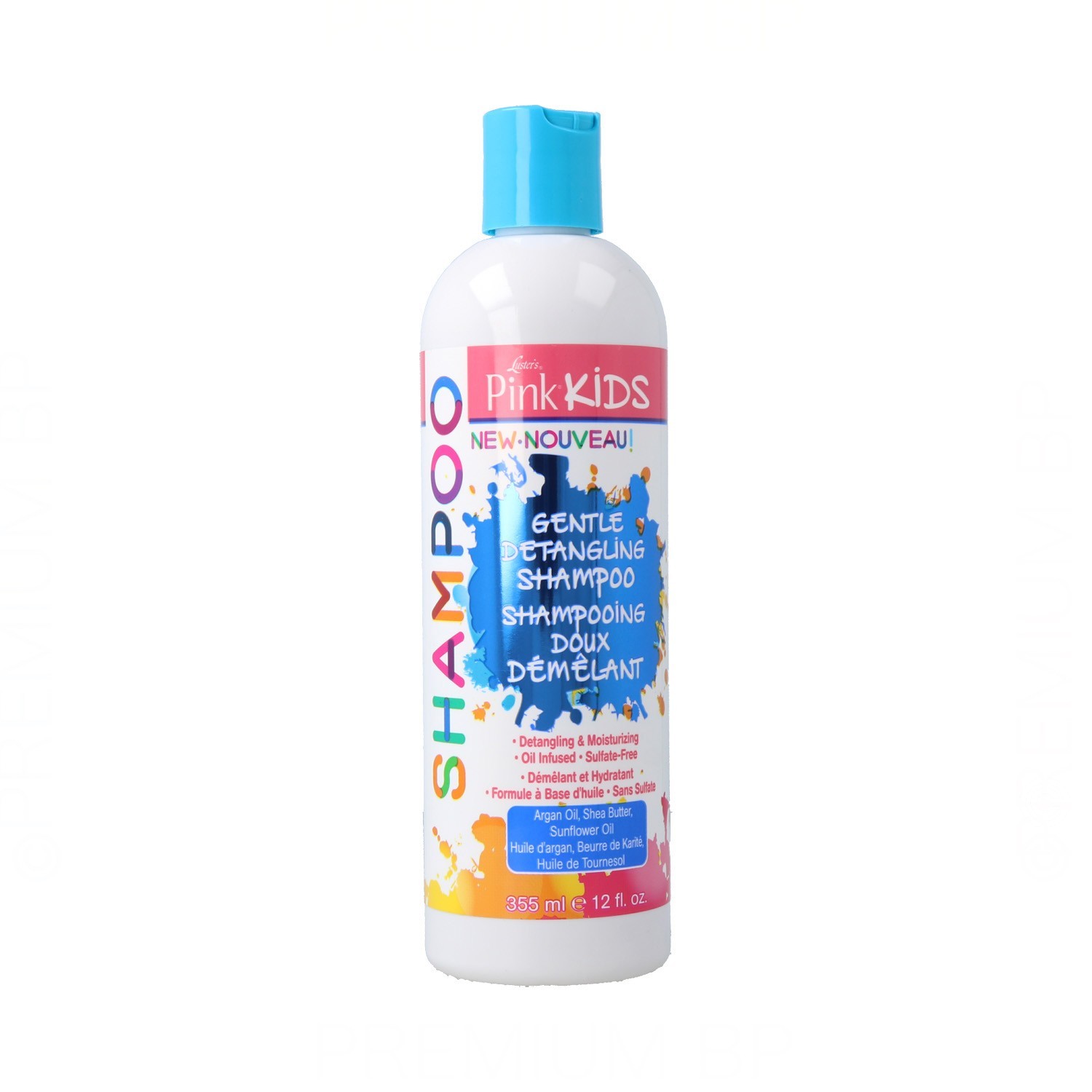 Luster Pink Kids Gentle Detangler Xampú 12Oz/355 ml