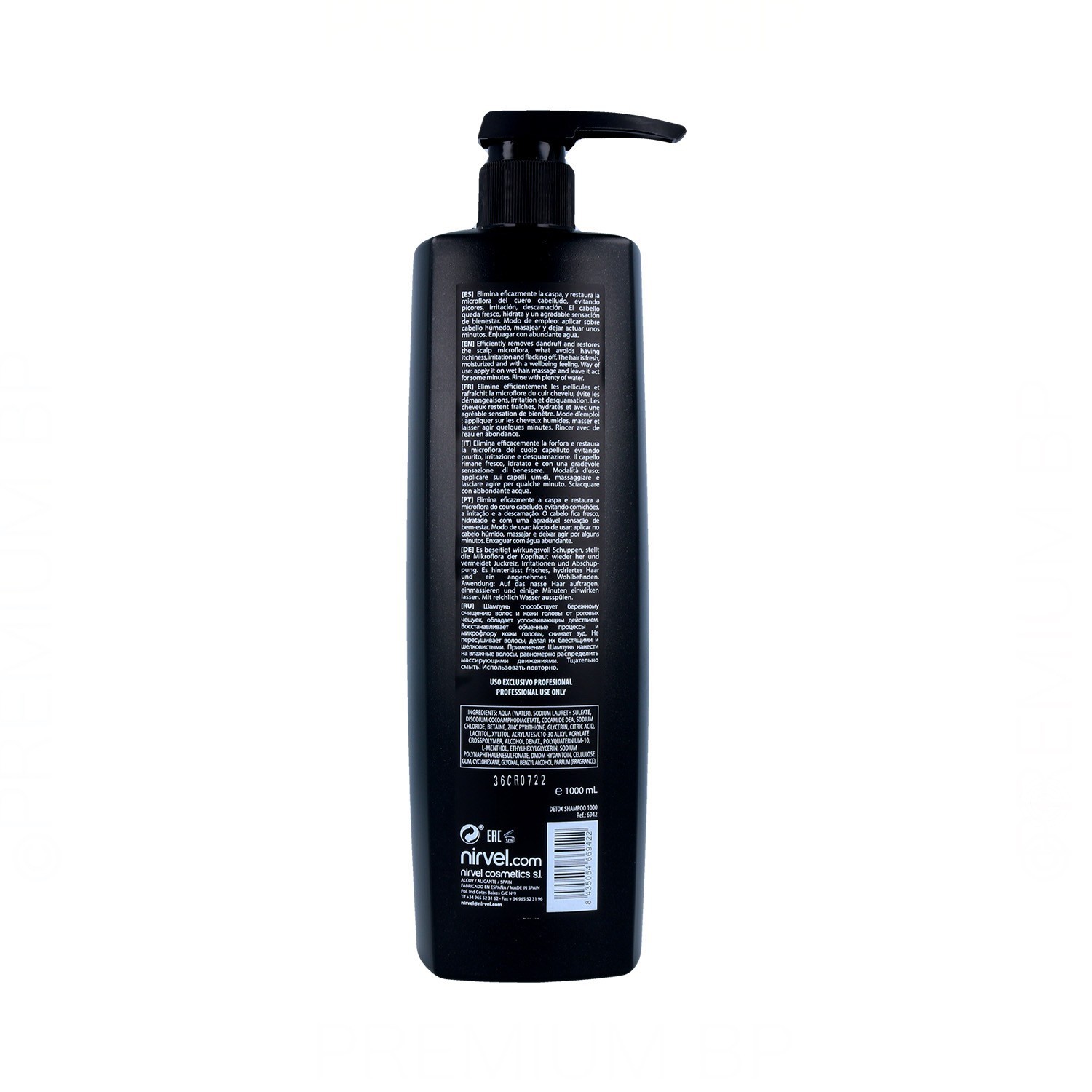 Nirvel Care Detox Pellicules Shampooing 1000 ml