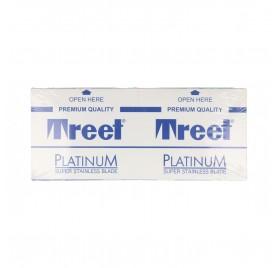 Treet Platinum Premium Quality Super Stainless Lâminas 100 unidades (20X5)
