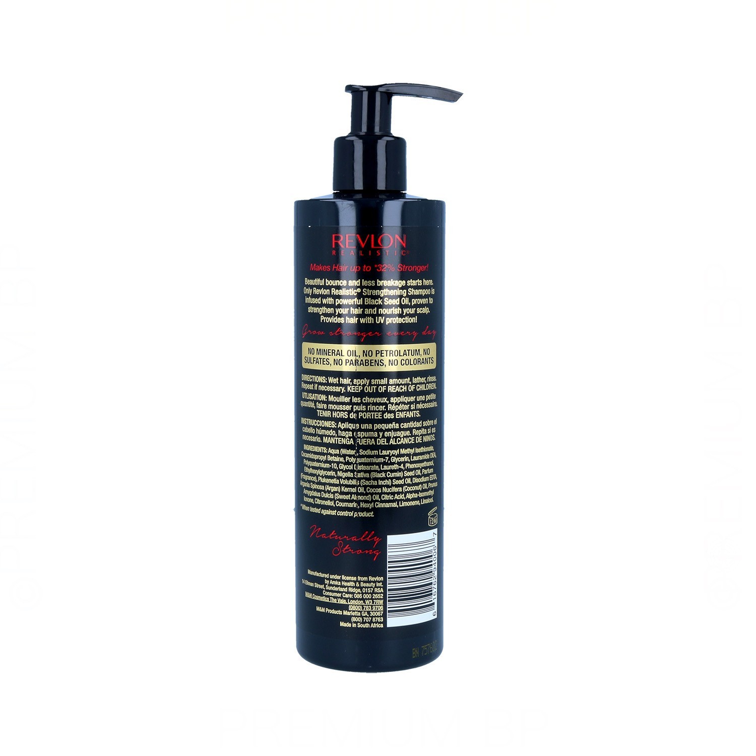 Revlon Real Black Seed Strength Shampoo 340 ml