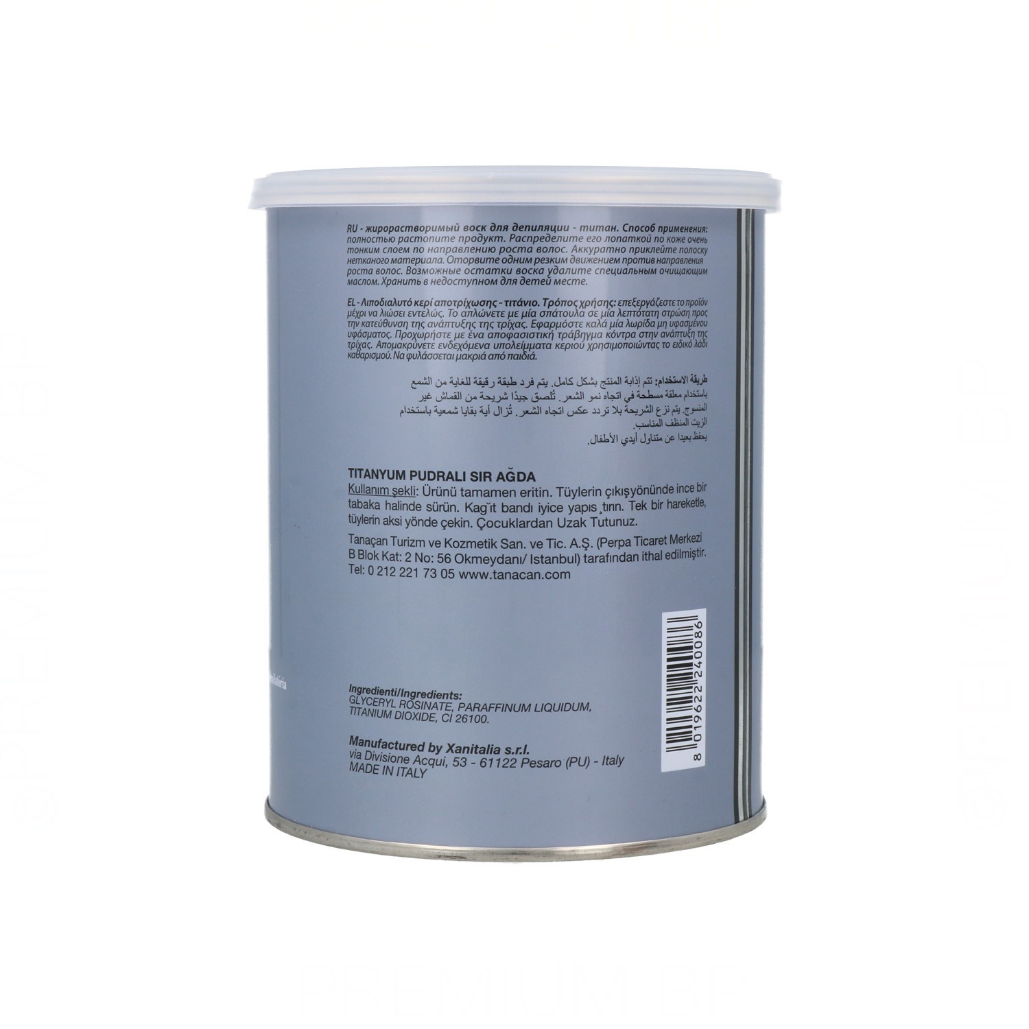 Idema Titanium Wax Tin Cream Rose 800 ml.
