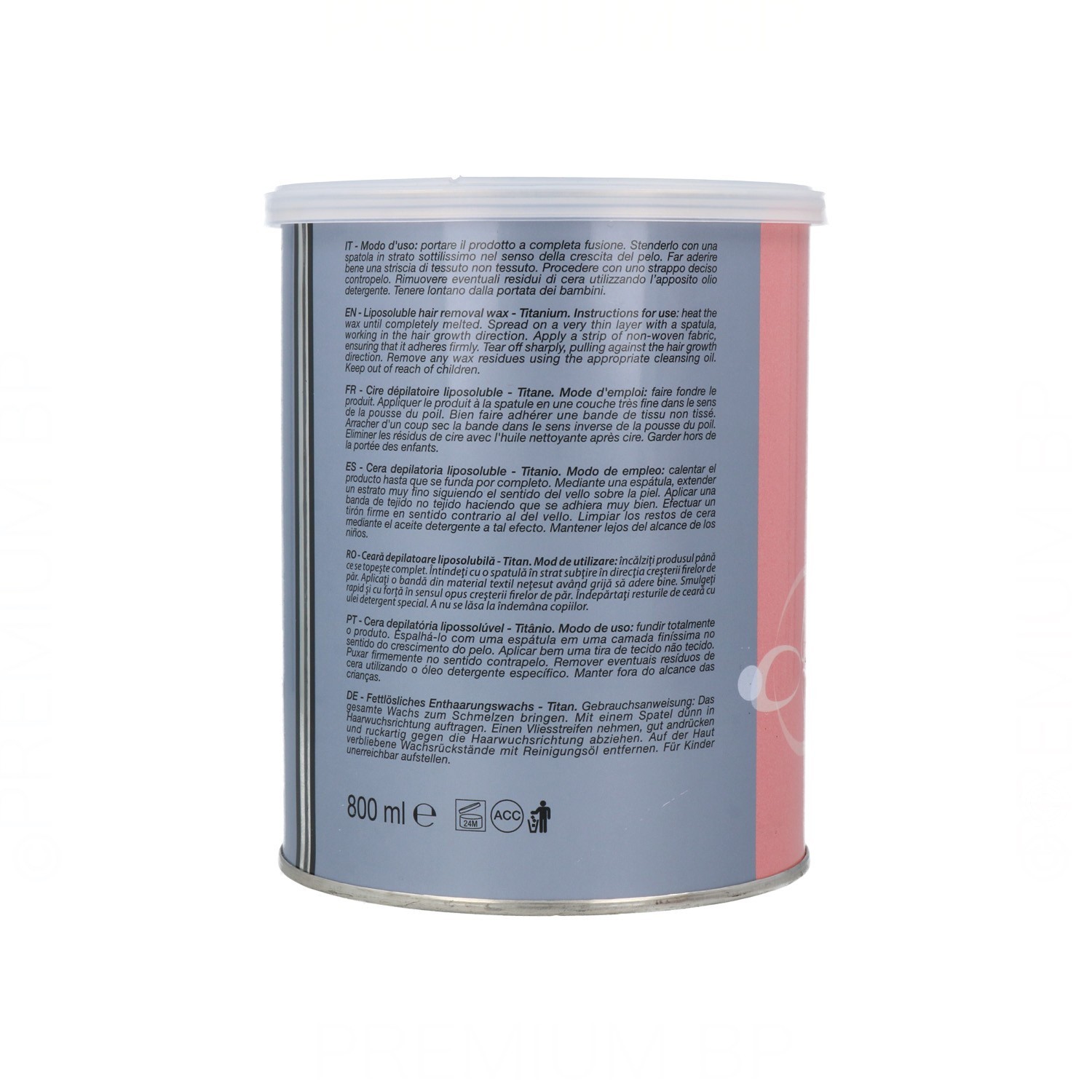 Idema Titanium Wax Tin Cream Rose 800 ml.