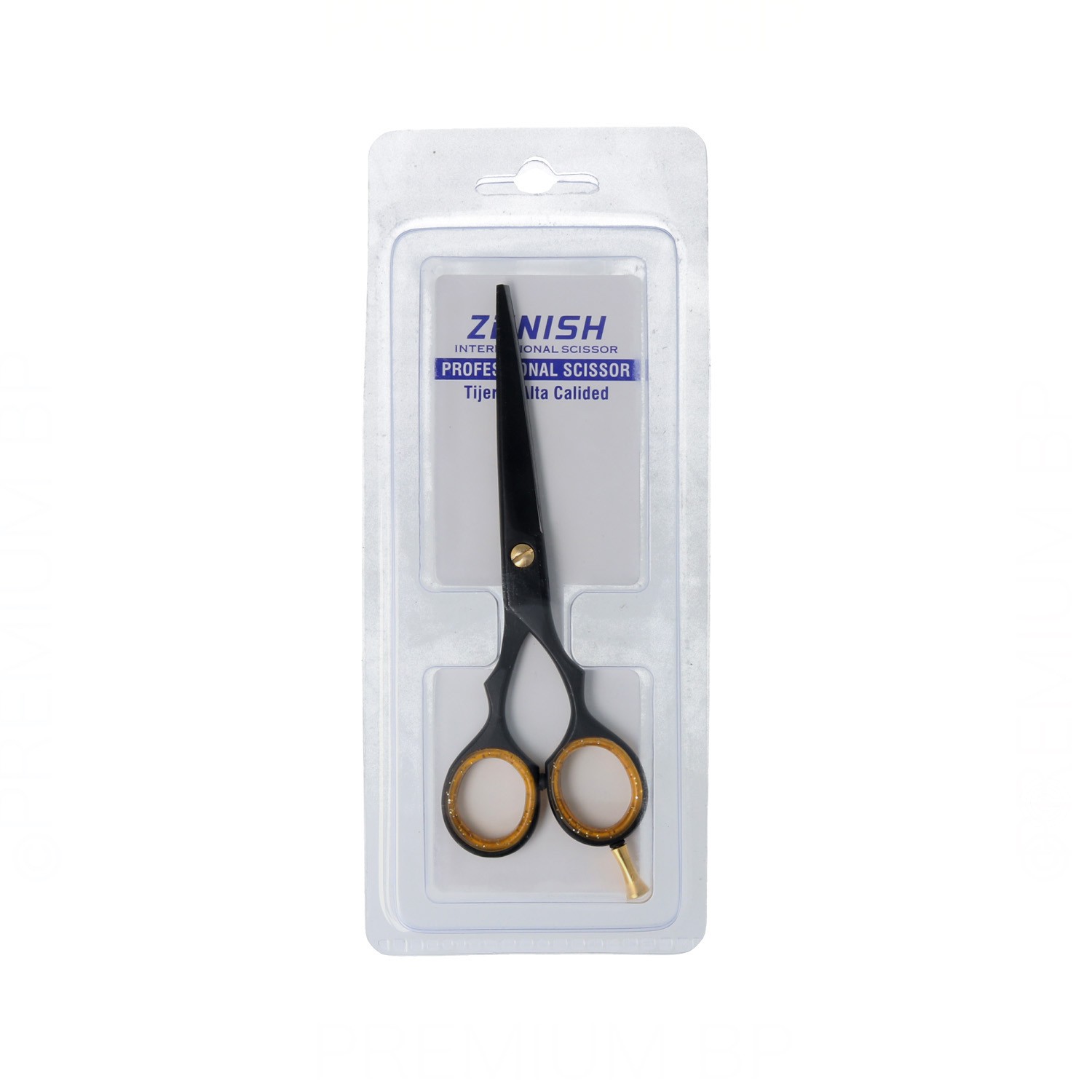 Zenish Professional Scissors Metal Black/Yellow 6"