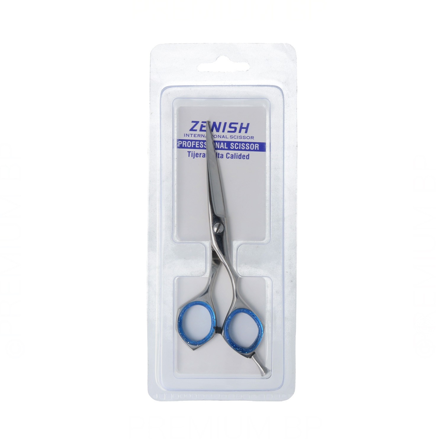 Zenish Professional Scissors Metal Silver/Blue 6"
