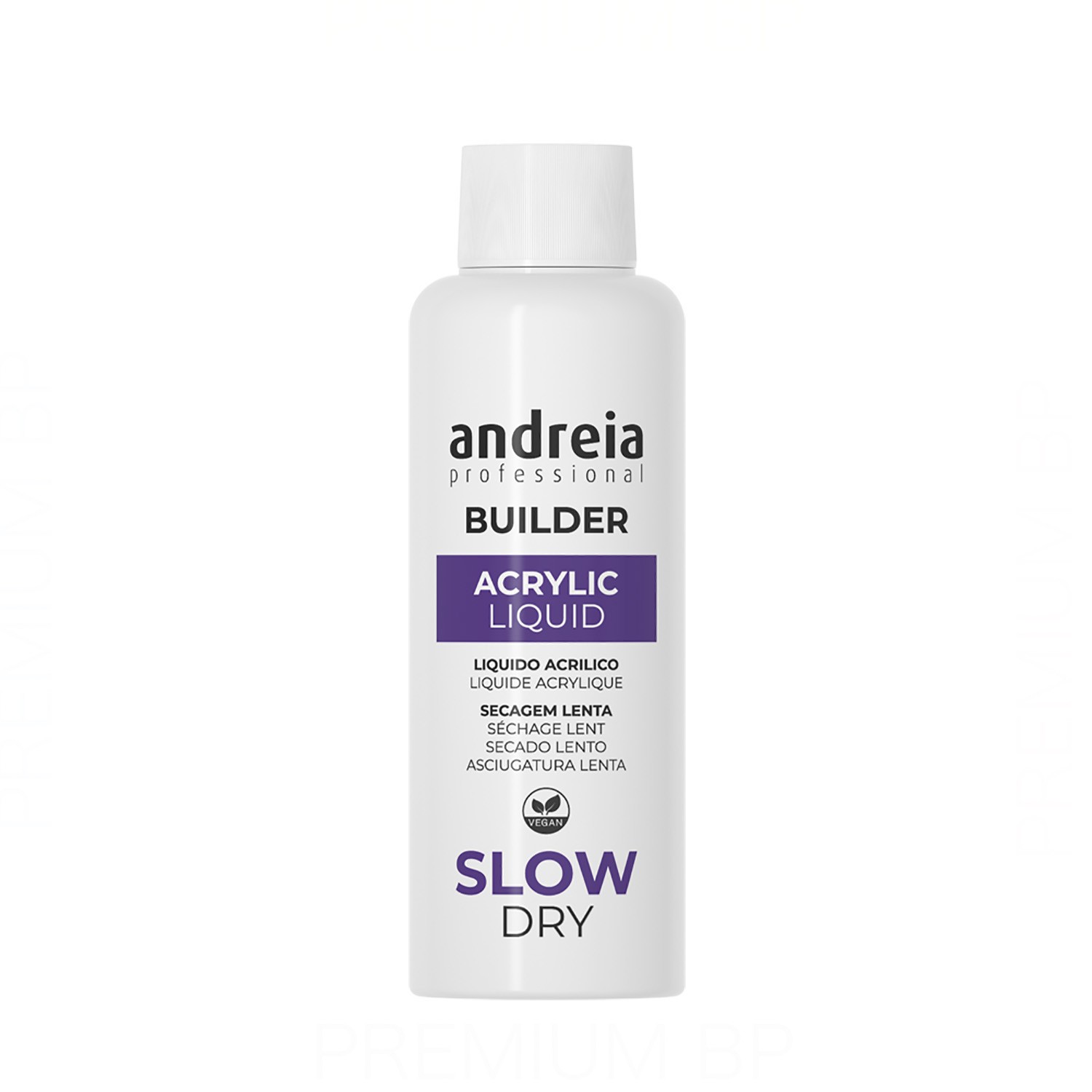 Andreia Professional Builder Acrylic Liquid Slow Dry Liquido Acrilico Secado Lento 100 ml
