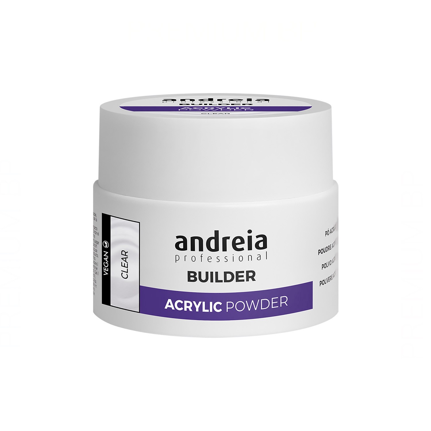 Andreia Professional Builder Acrylic Powder Polvos Acrilicos Clear 35 g