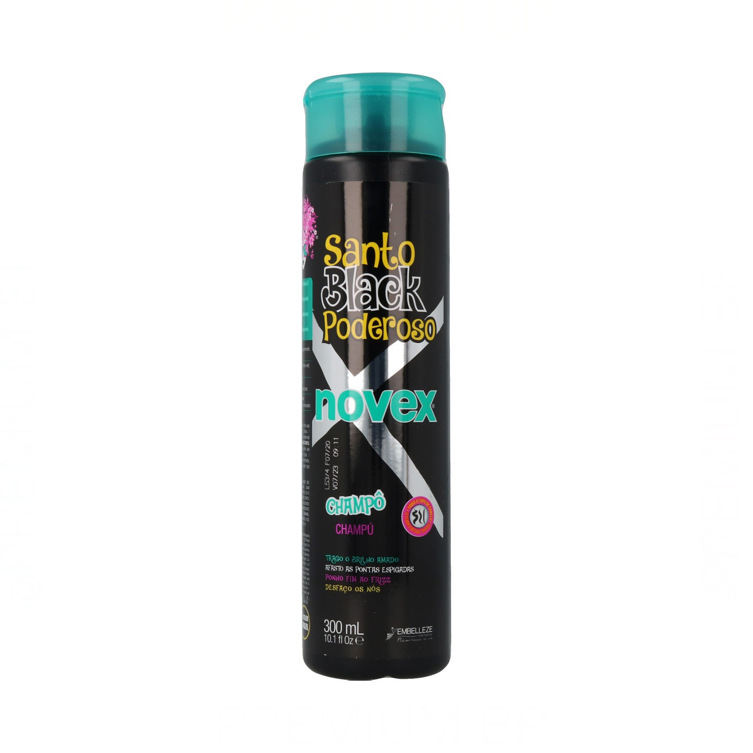 Novex Santo Black Poderoso Shampoo 300 ml