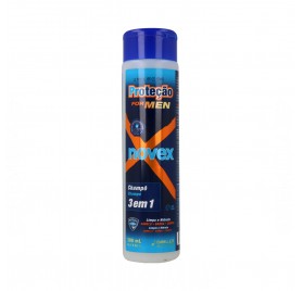Novex Protection For Men Shampooing 3 Dans 1 300 ml (Cheveux/Barbe/Corps)