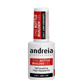 Andreia Professional One Bottle Builder Gel Construction Gel 3 in 1 Low Viscosity Cover Nude 14 ml