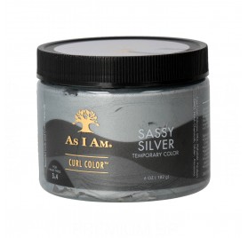 As I Am Curl Color Temporary Color Tint Sassy Silver 182 g