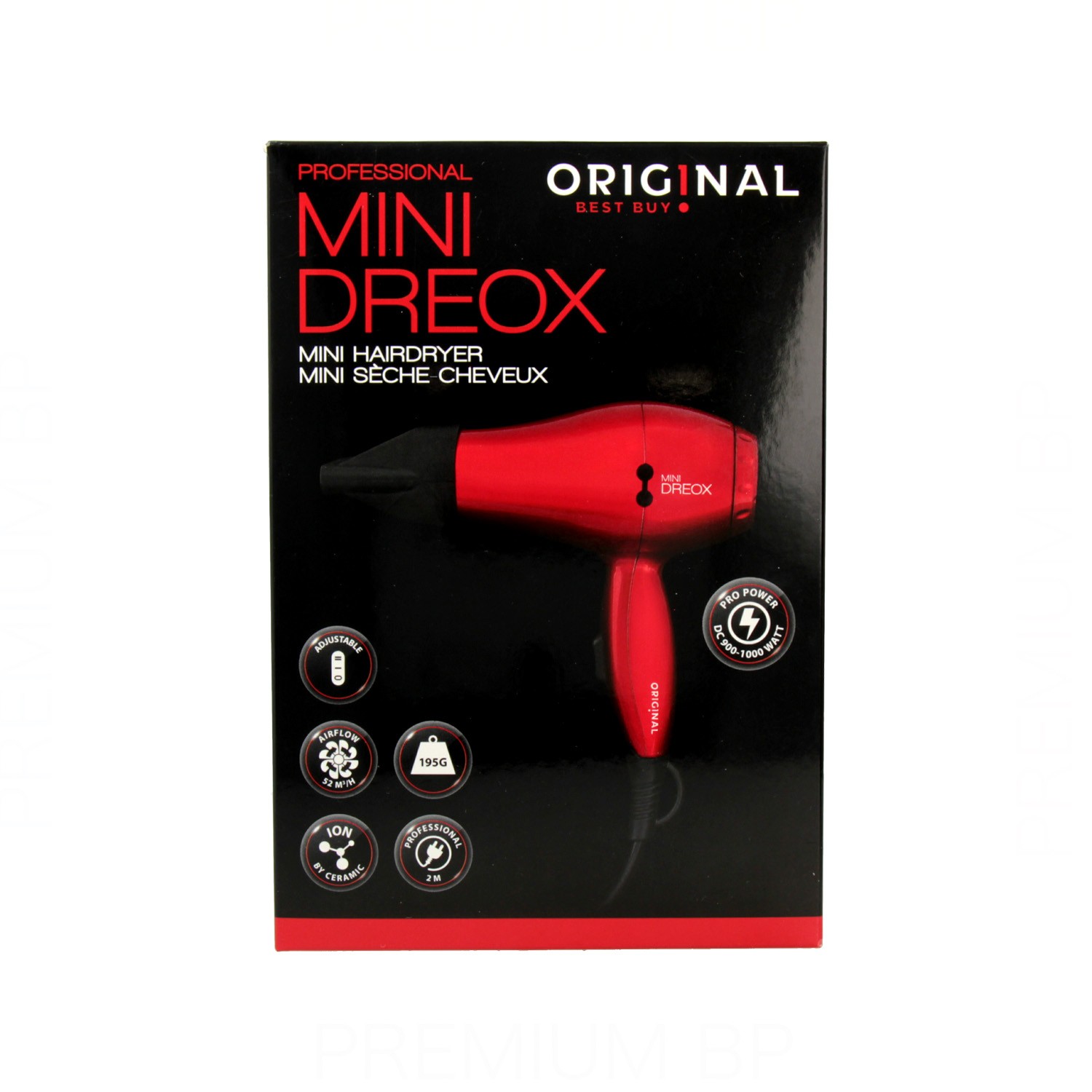Sinelco Dreox Hair Dryer Mini Red