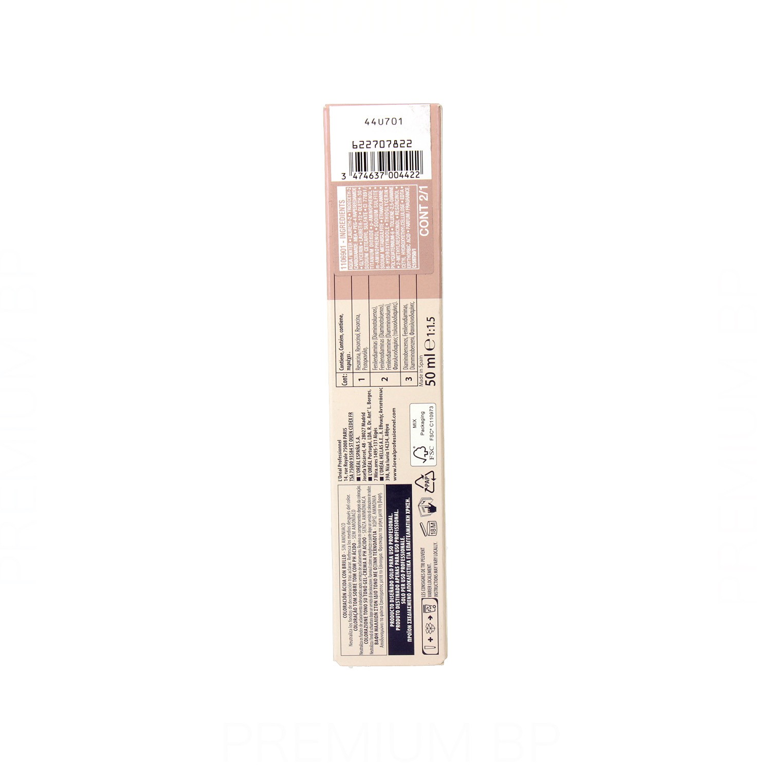 Loreal Dia Light Teinture Sans Ammoniac Color 6.34 50 ml