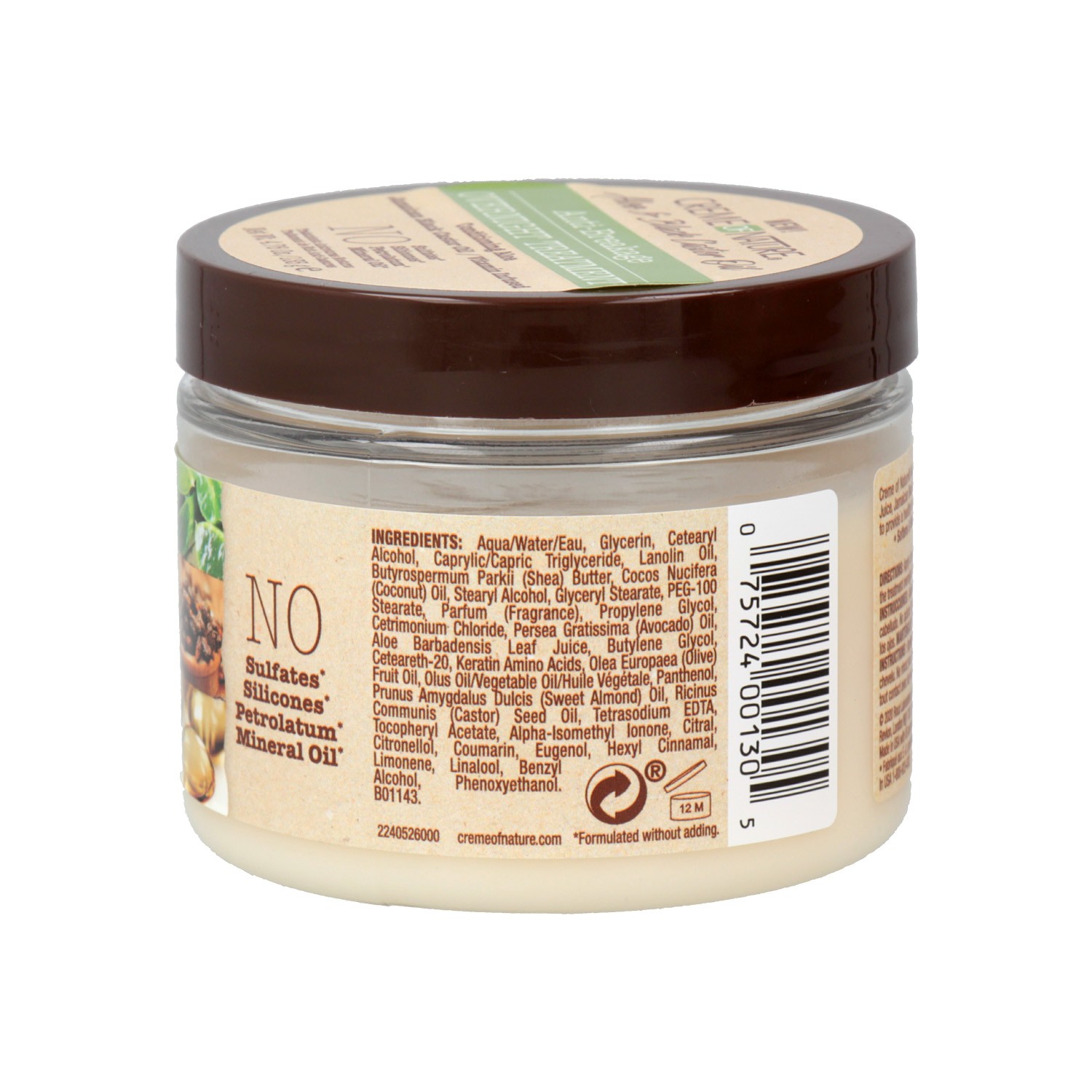 Creme Of Nature Aloe Black Castor Oil Tratamento Anti-quebra 135 gr