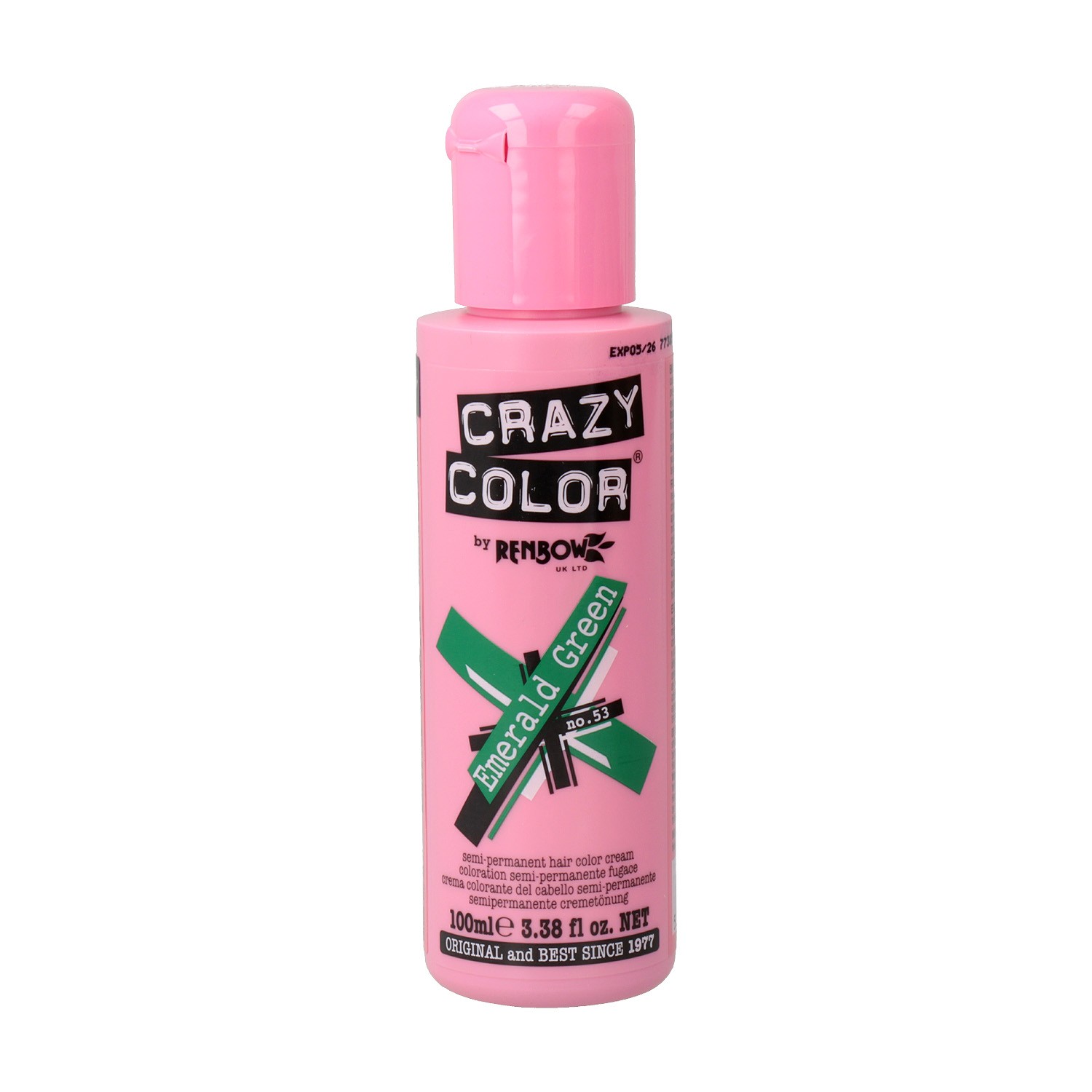 Crazy Color 53 Emerald Green 100 Ml at the best price. Always great...