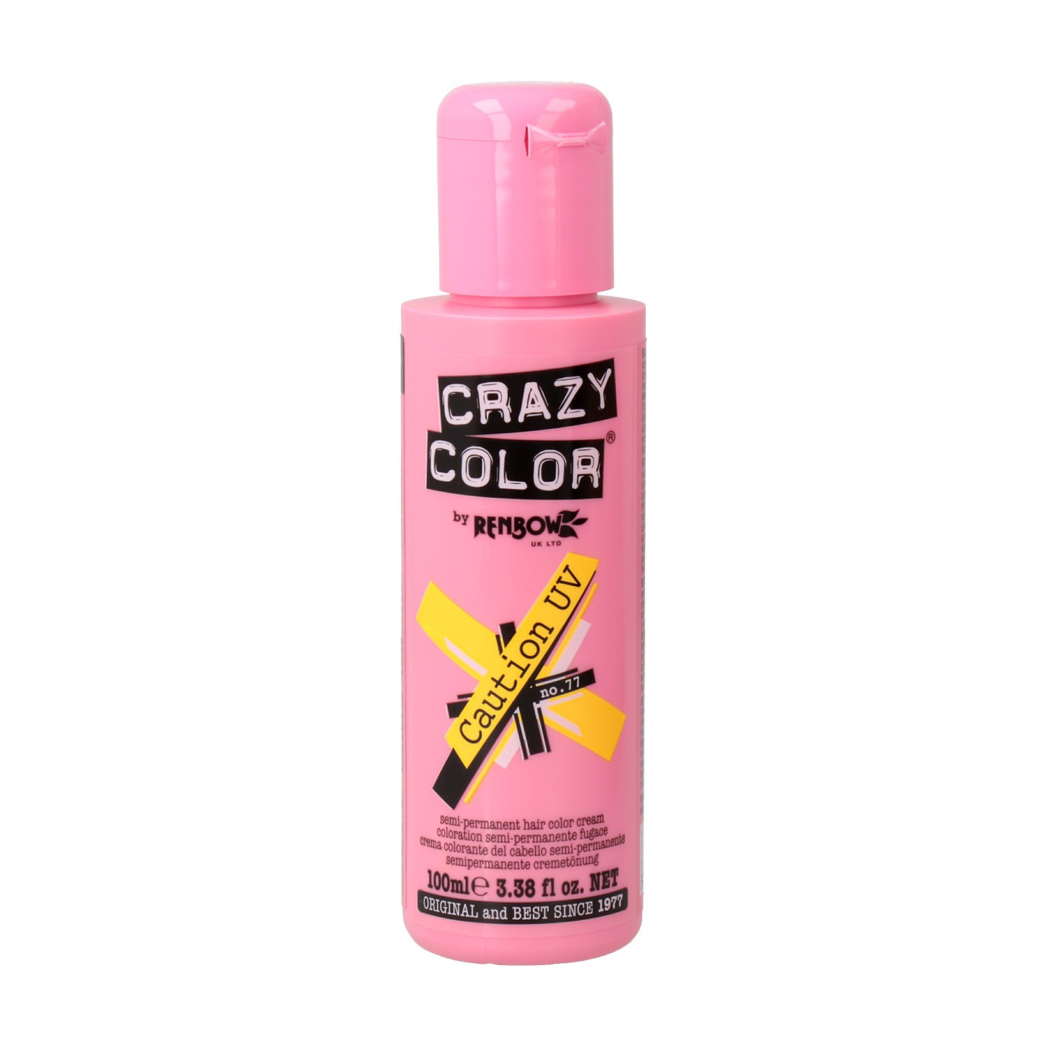 Crazy Color 77 Caution Uv Amarelo 100 ml