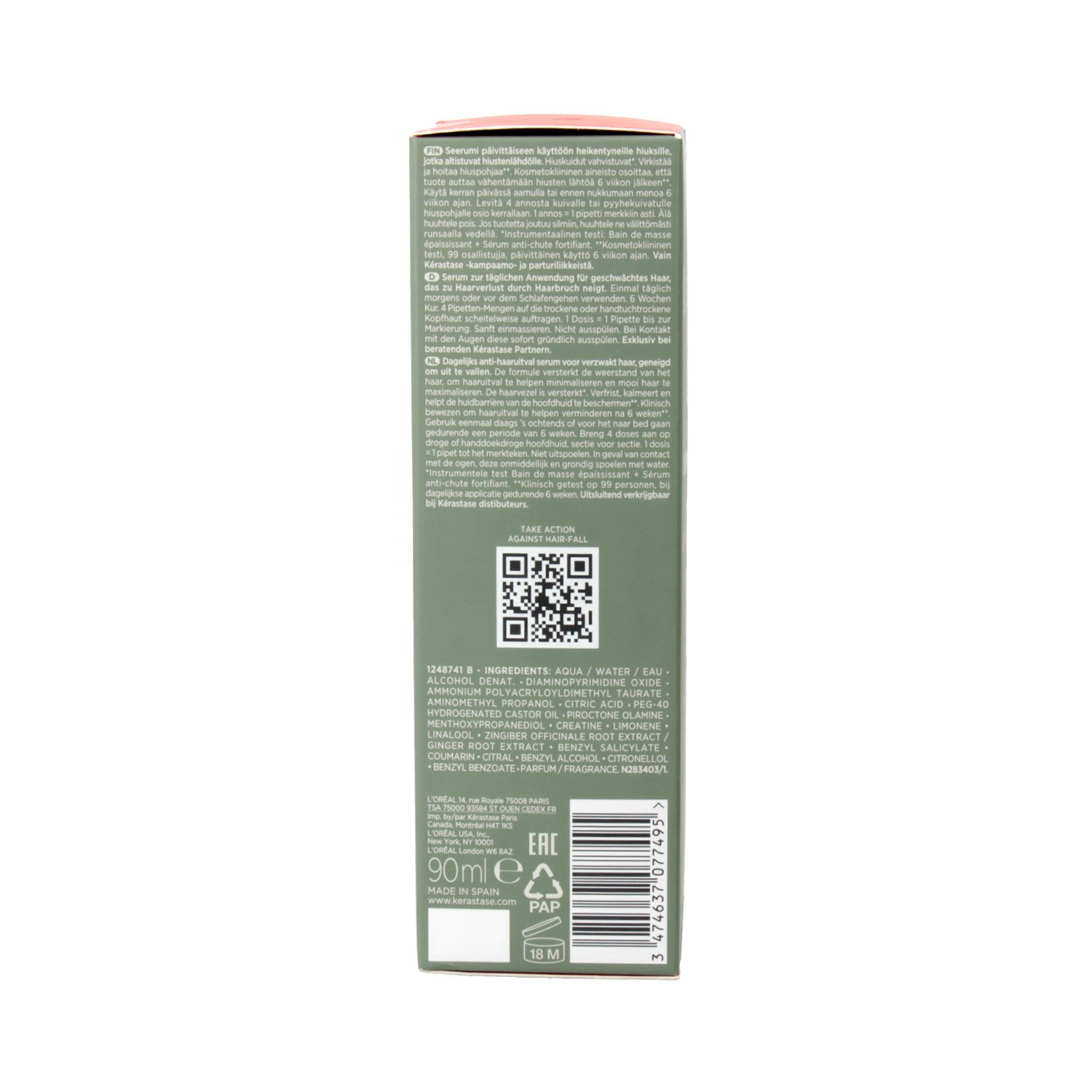 Kerastase Genesis Homme Anti Chute Fortificante Serúm 90 ml