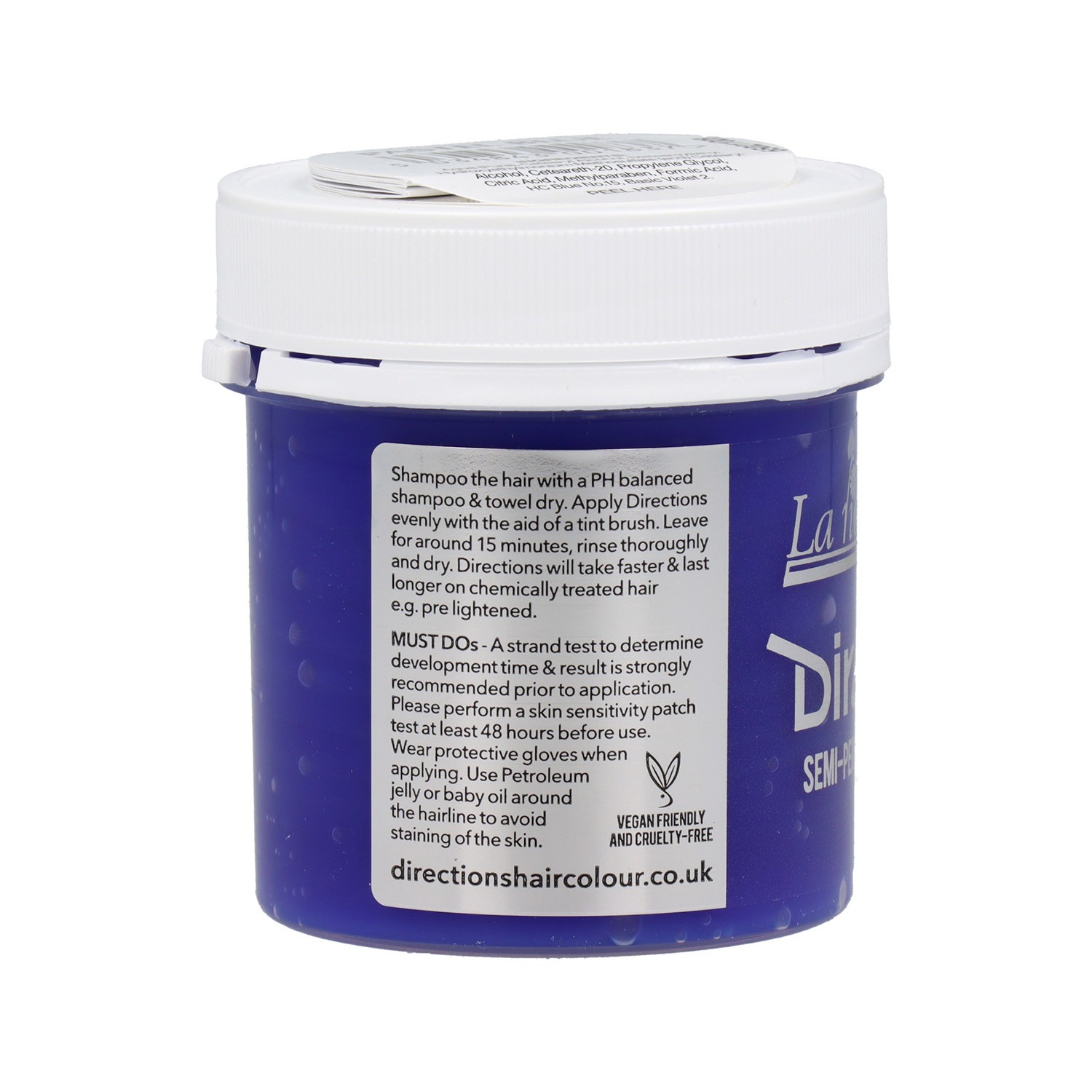 Instruções Máscara Semi Permanente Coloração Azul Pastel 88ml