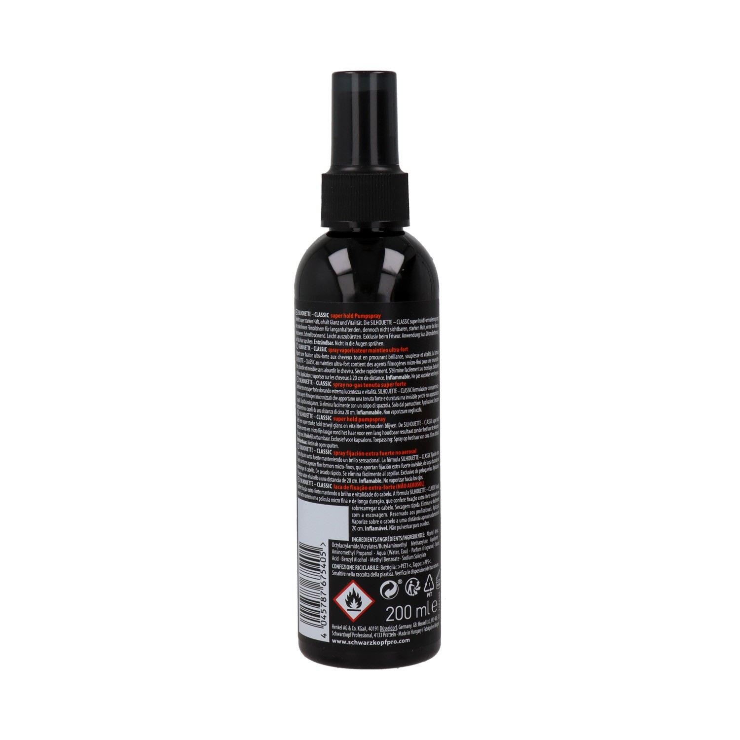 Schwarzkopf Silhouette Pump Spray N/a Super Hold 200 Ml