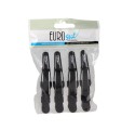 Eurostil 4 Pinzette Piccole Drago Nero 9 Cm