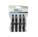 Eurostil 4 Pinzette Piccole Drago Nero 9 Cm