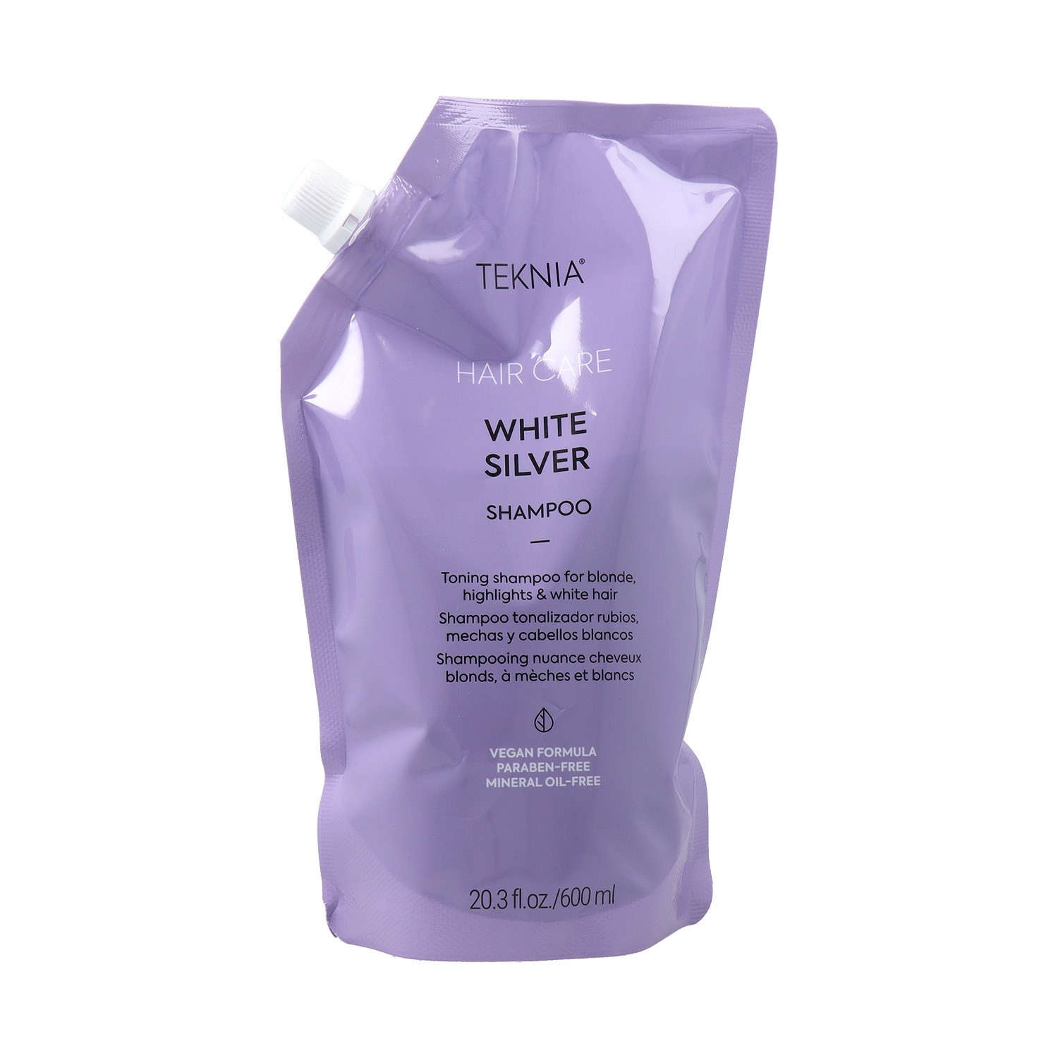Lakme Teknia Hair Care White Silver Refill Champú 600 ml