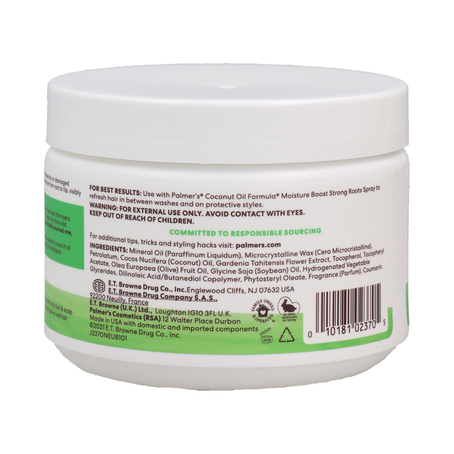 Palmers Coconut Oil Moisture Gro 250g (2370-6)