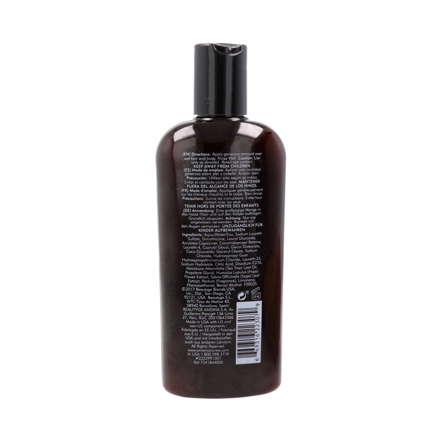 American Crew 3 em 1 Tea Tree 250 ml