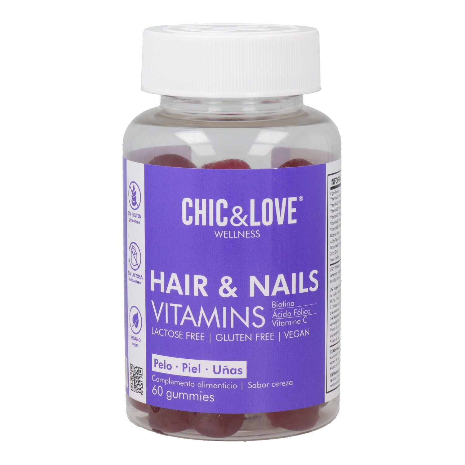 Chic Love Wellness Cheveux Ongles Vitamines 60 U